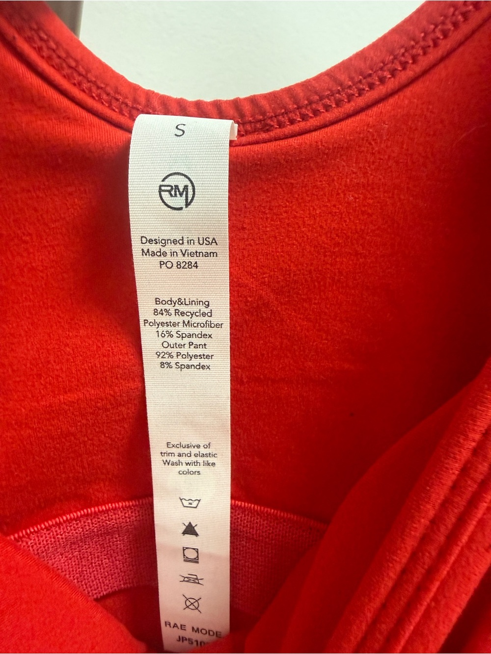 Rae Mode Red Women's Athletic Tank Romper - Picture 2 of 3